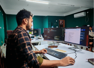 no-code AI application layout template